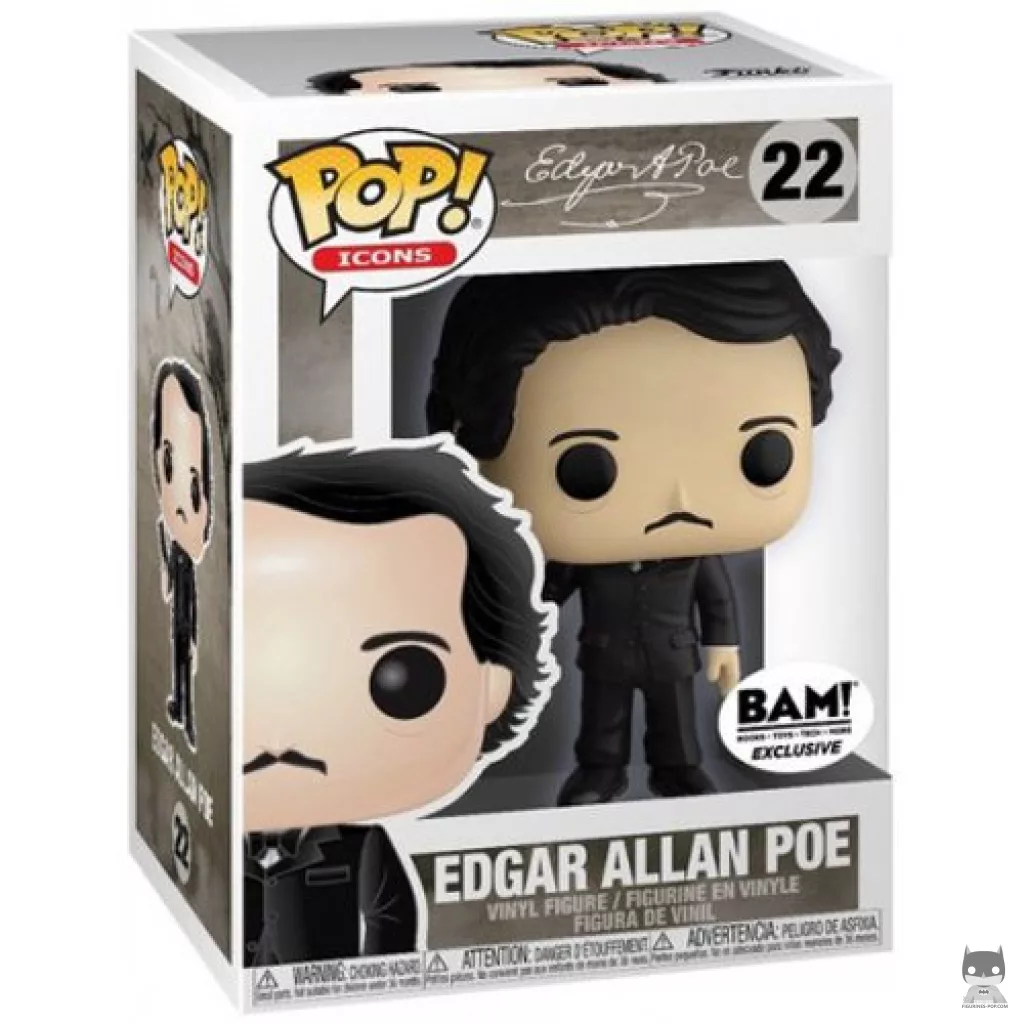 Edgar Allan Poe Funko Pop! figure in its box