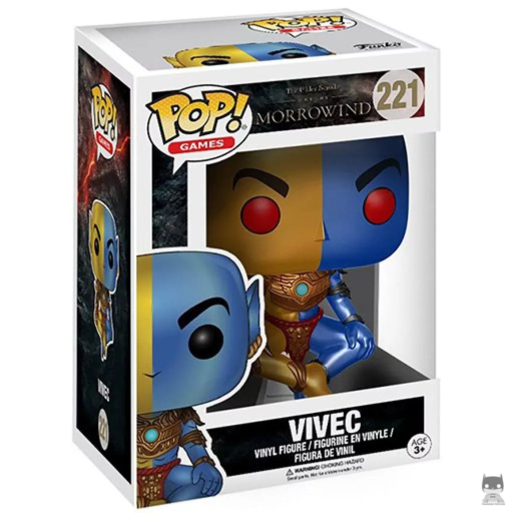 Vivec Funko Pop! figure in its box