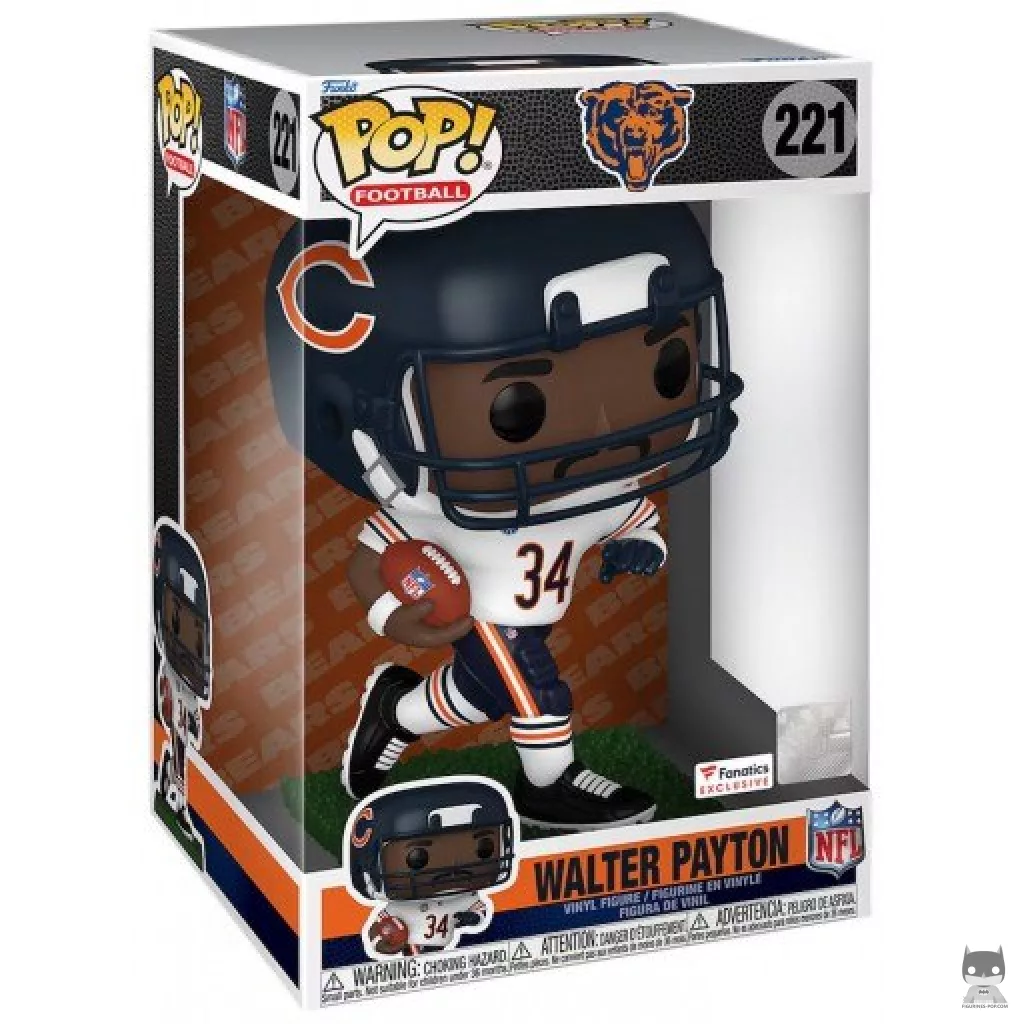 Walter Payton (Supersized) Funko Pop! figure in its box