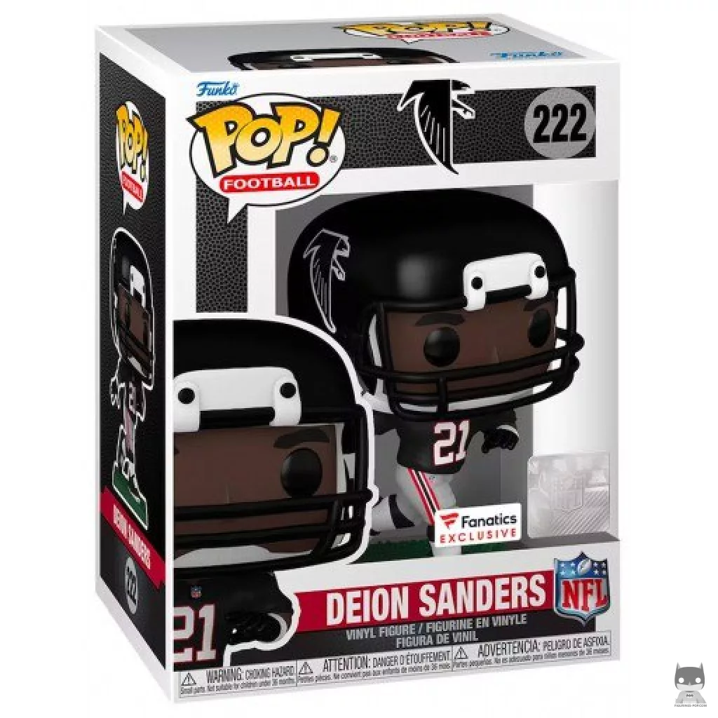 Deion Sanders Funko Pop! figure in its box