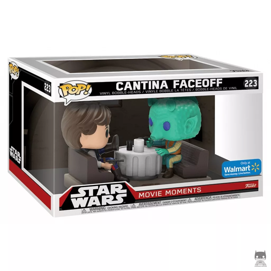 Han Solo & Greedo Cantina Face Off Funko Pop! figure in its box