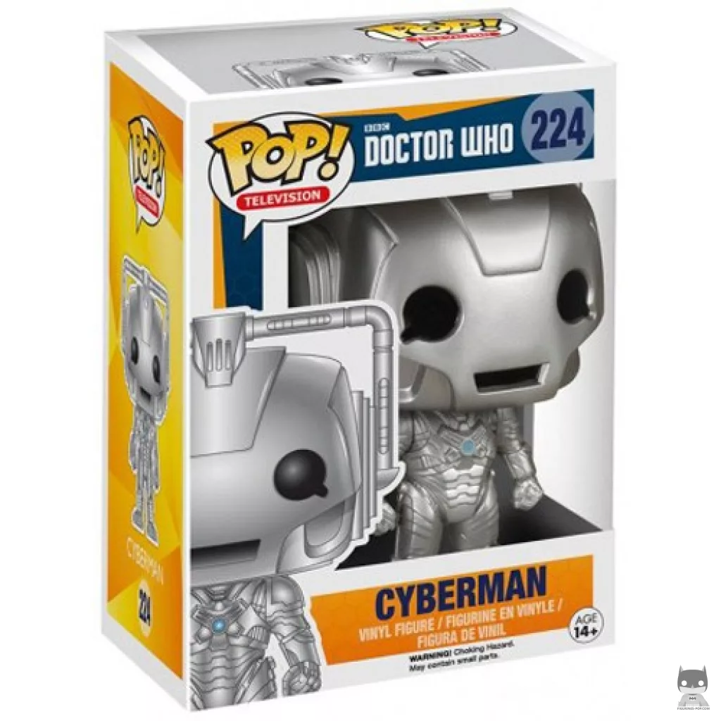 Cyberman Funko Pop! figure in its box