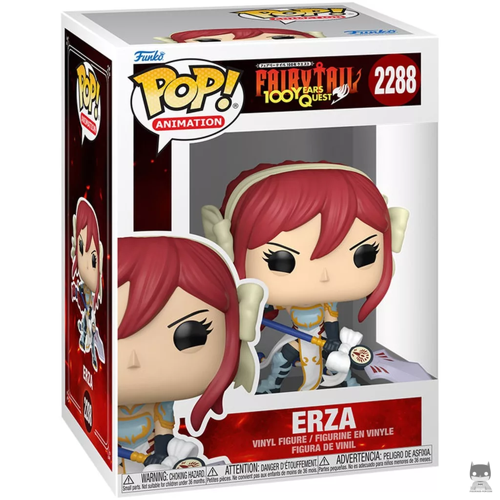 Erza Funko Pop! figure in its box
