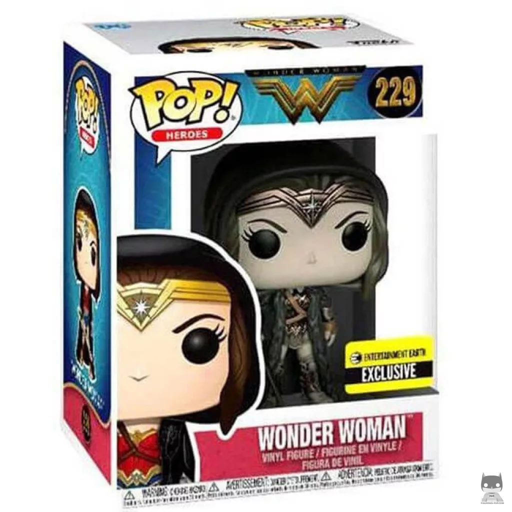 Wonder Woman in the picture (Sepia) Funko Pop! figure in its box