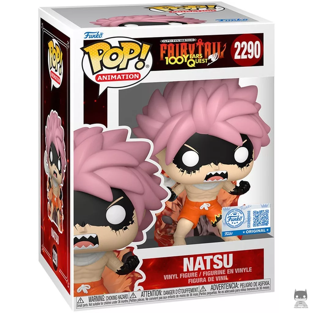 Natsu (Fired-Up) Funko Pop! figure in its box