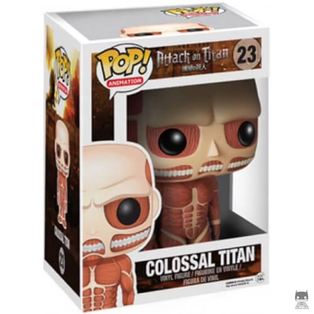 Colossal Titan (Supersized) Funko Pop! figure in its box