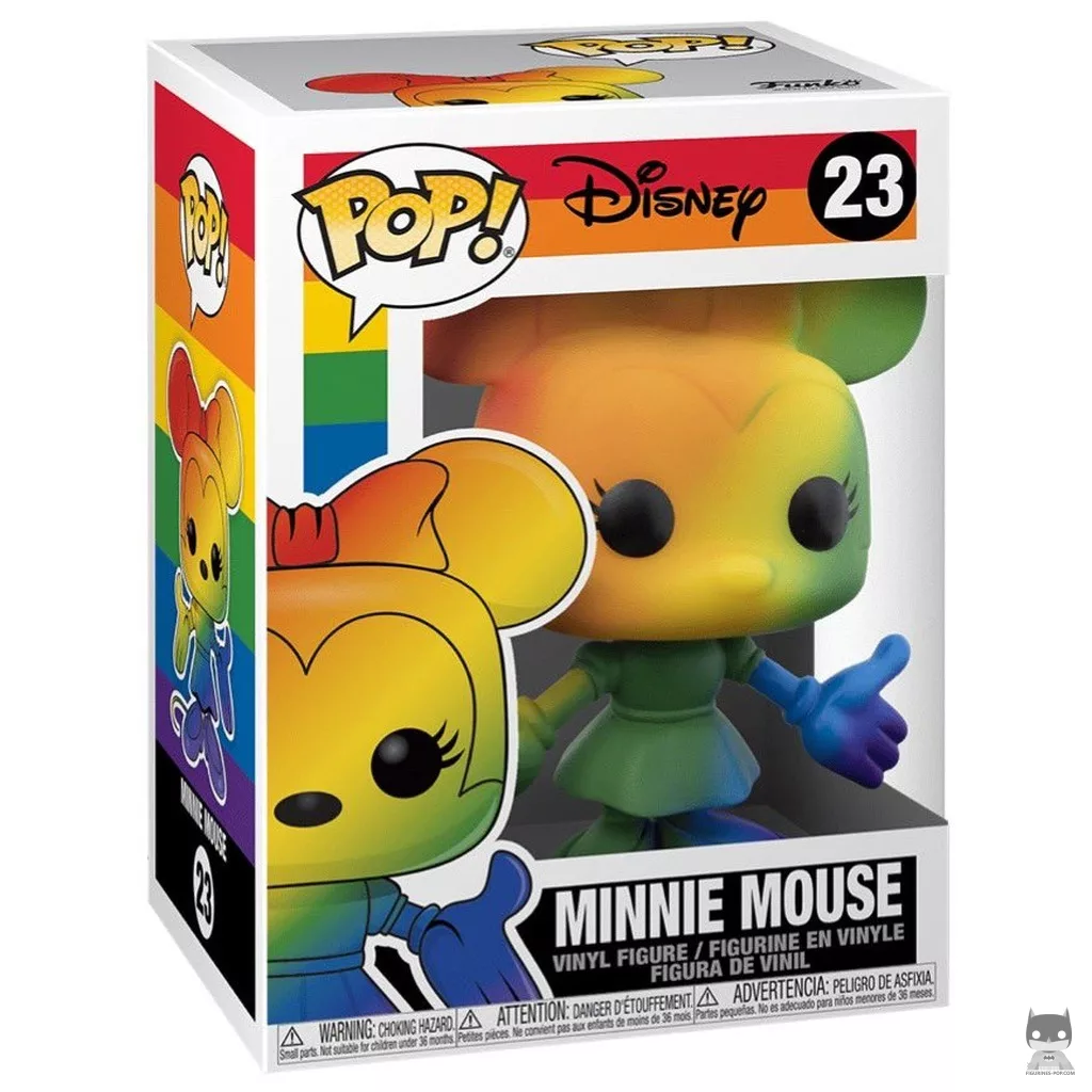 Minnie Mouse (Rainbow) Funko Pop! figure in its box