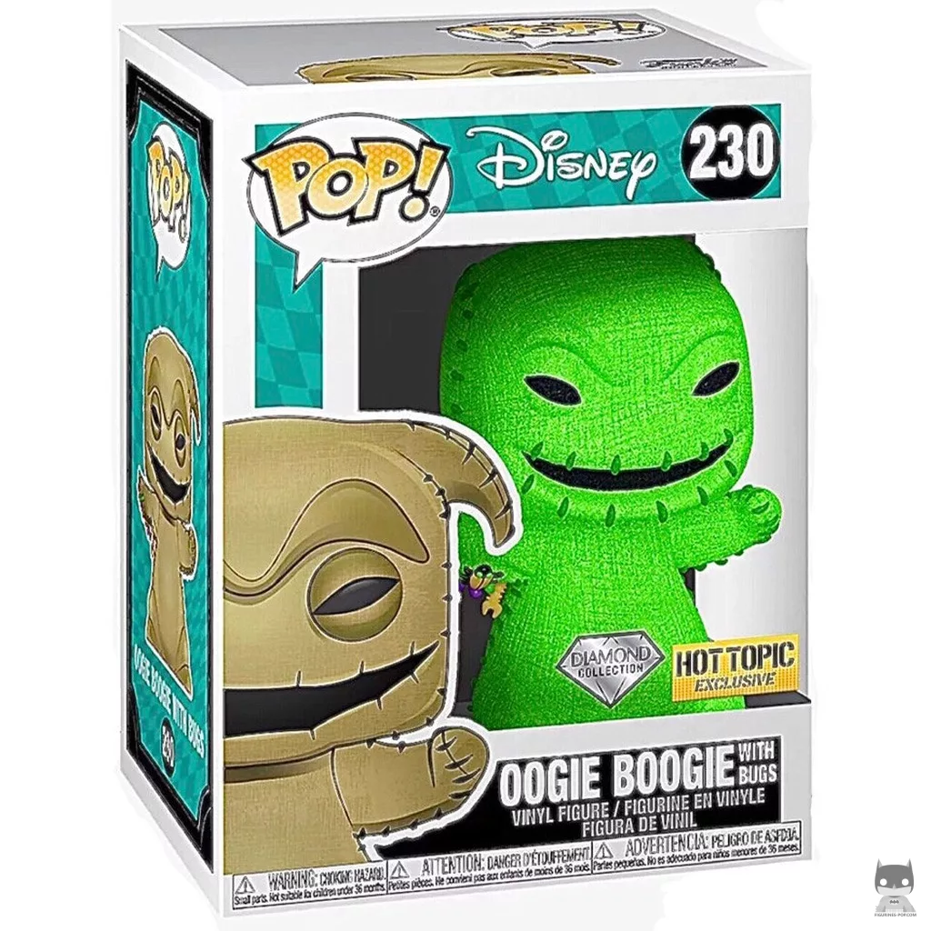 Oogie Boogie with Bugs (Diamond Glitter) Funko Pop! figure in its box