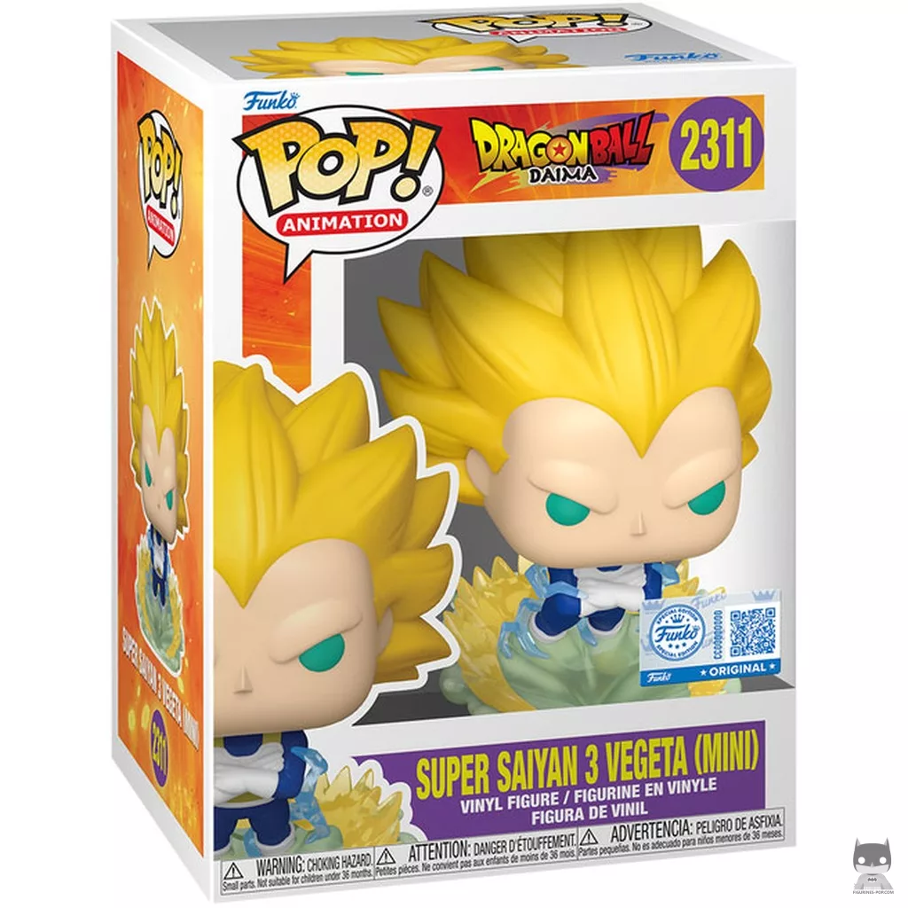 Super Saiyan 3 Vegeta (Mini) Funko Pop! figure in its box