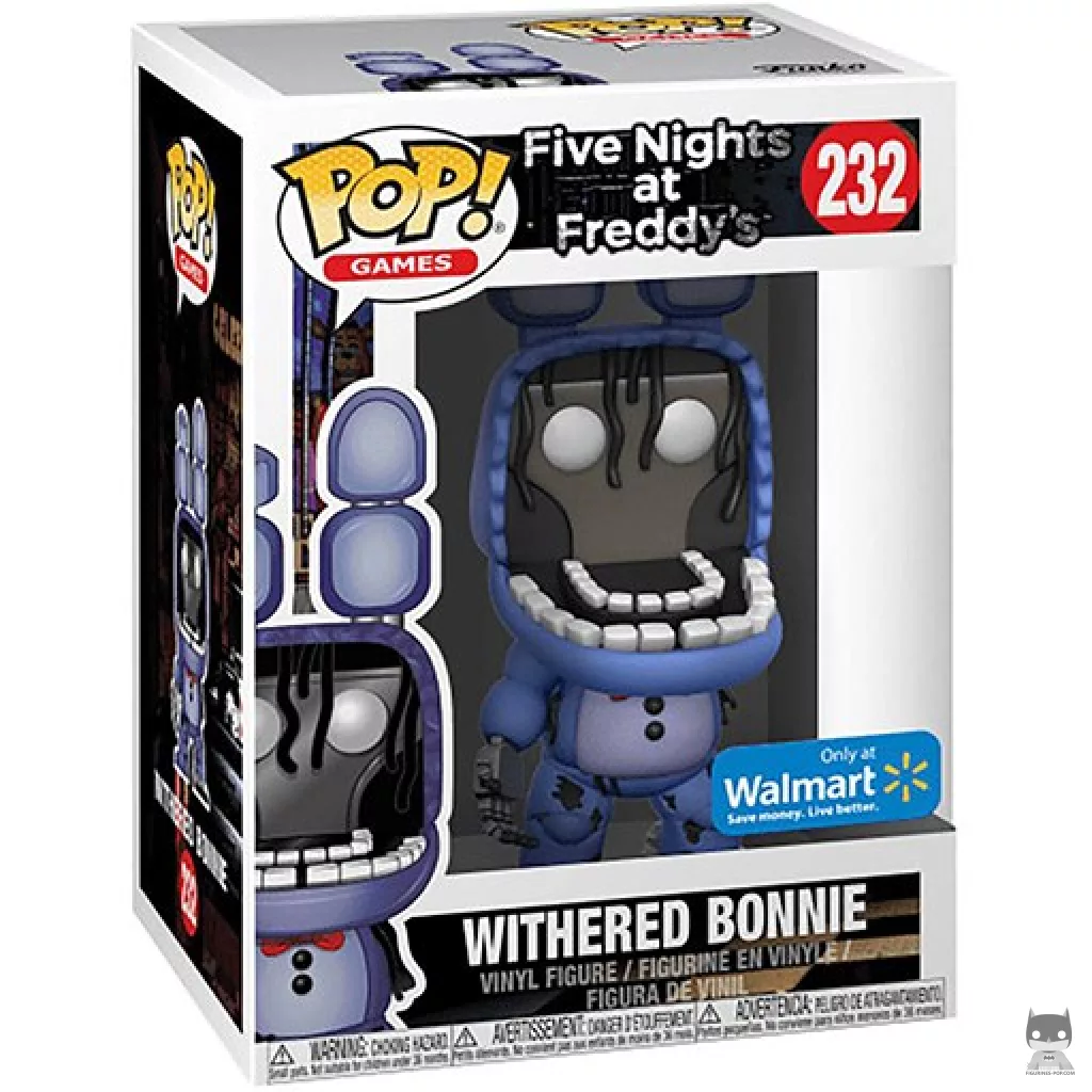 Withered Bonnie Funko Pop! figure in its box