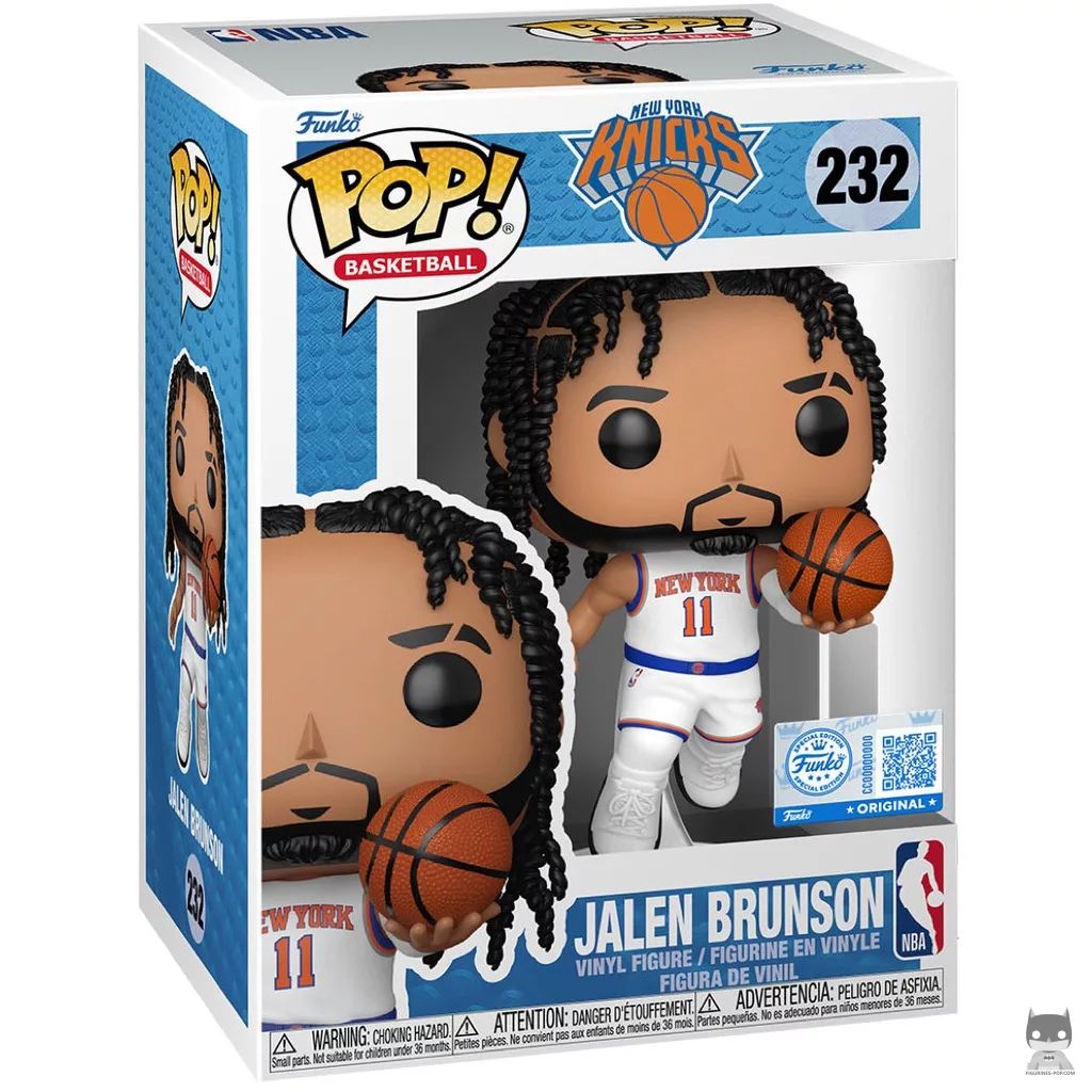 Jalen Brunson Funko Pop! figure in its box