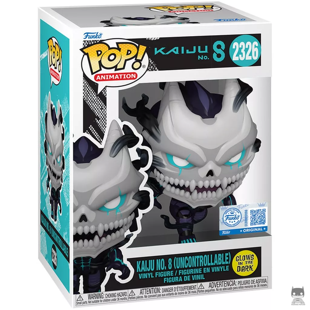 Kaiju No. 8 (uncontrollable) (Glow in the Dark) Funko Pop! figure in its box