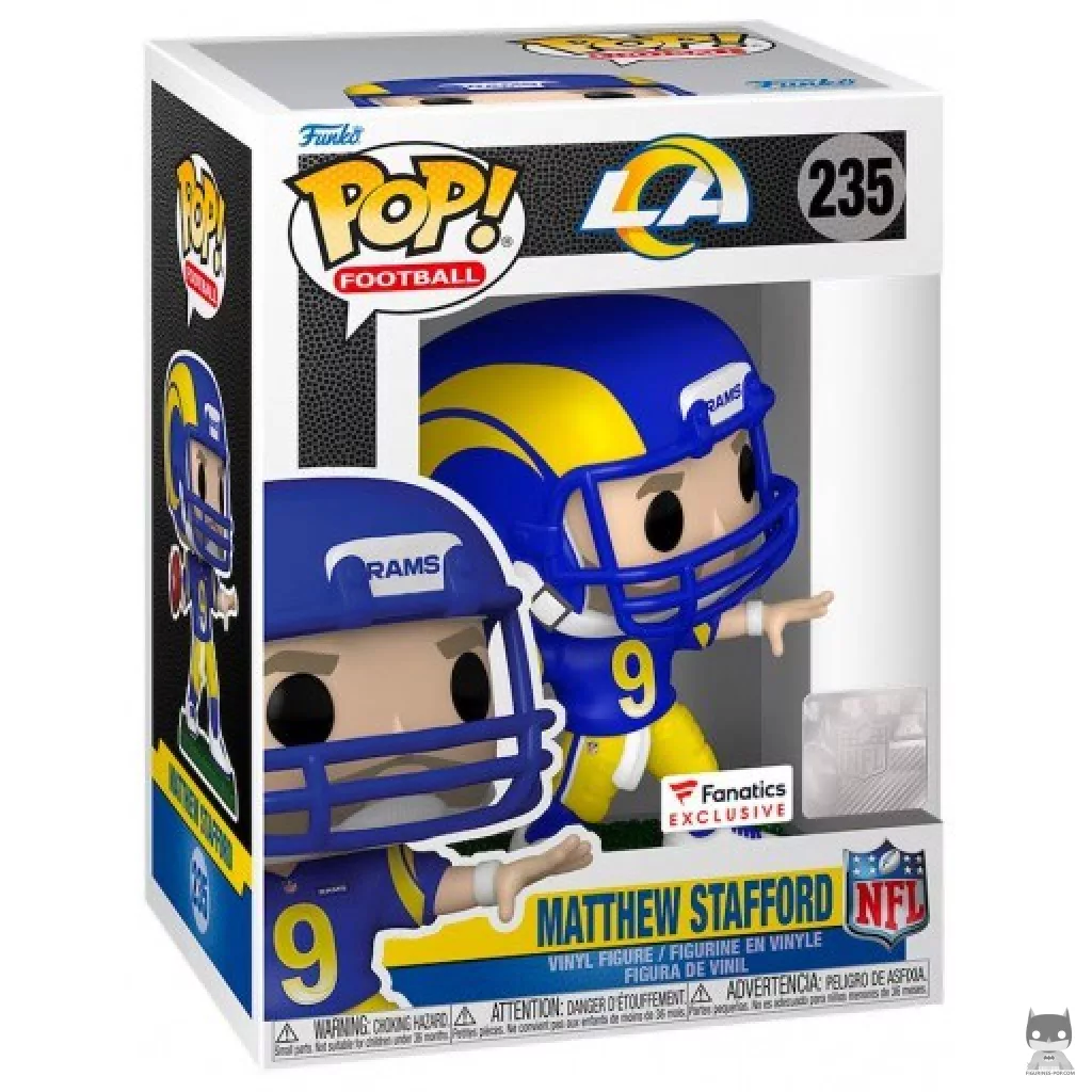 Matthew Stafford Funko Pop! figure in its box
