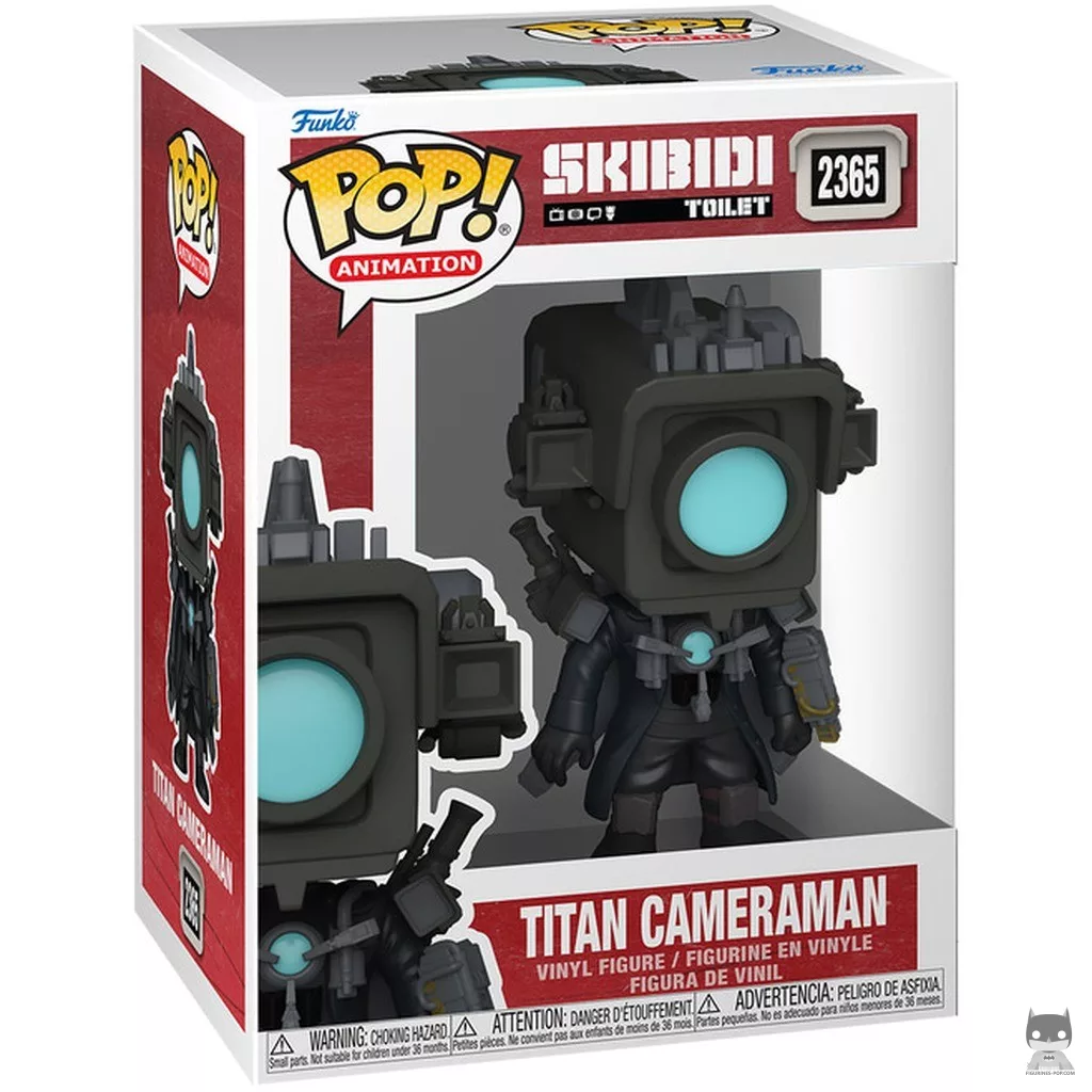Titan Cameraman Funko Pop! figure in its box