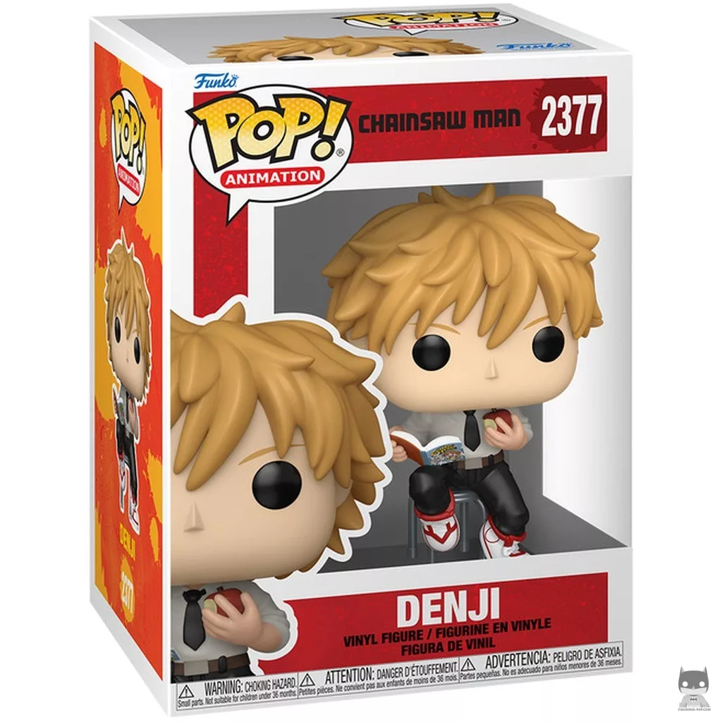 Denji (Reading) Funko Pop! figure in its box
