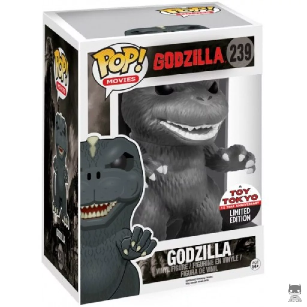 Godzilla (Black & White) (Supersized) Funko Pop! figure in its box