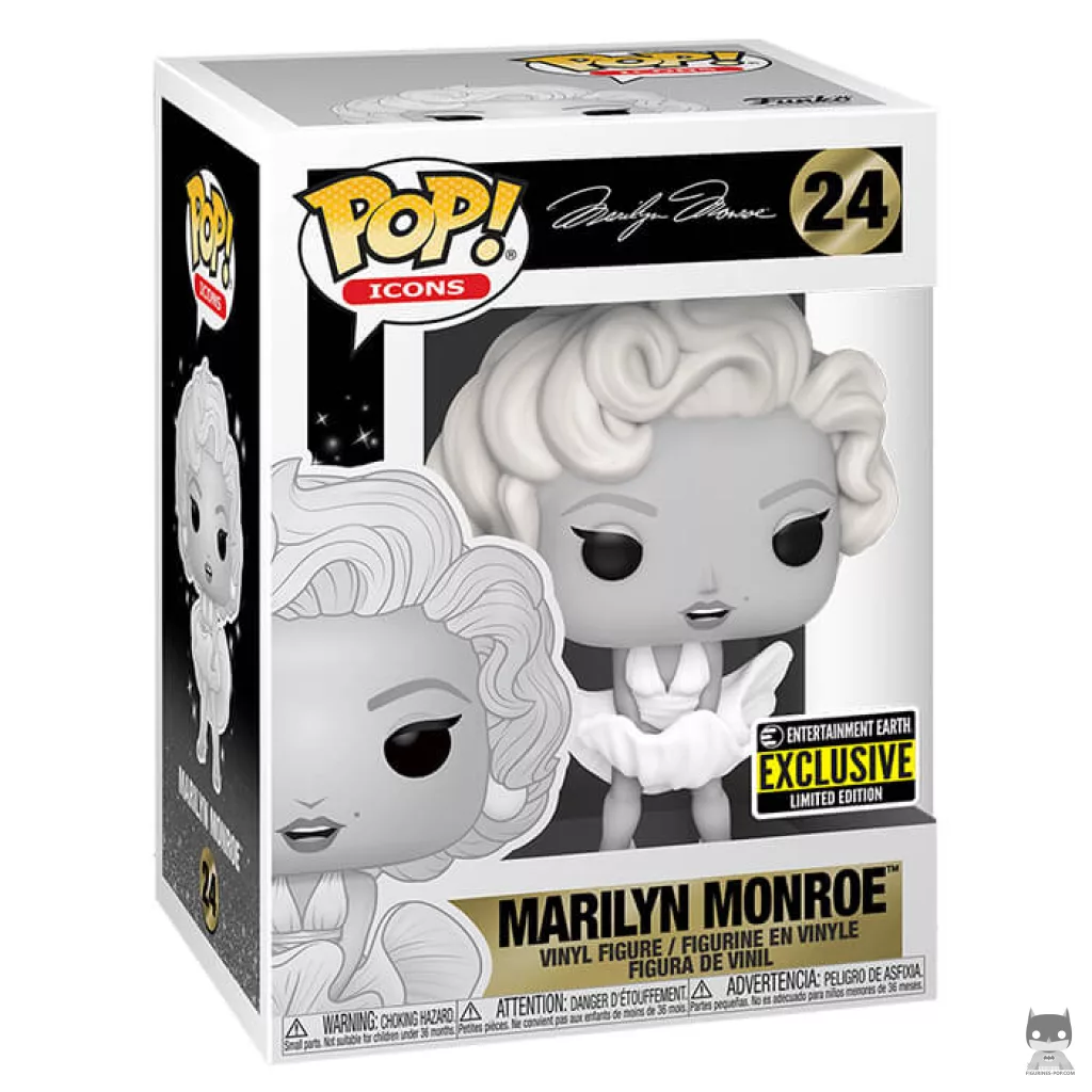 Marilyn Monroe (Black & White) Funko Pop! figure in its box