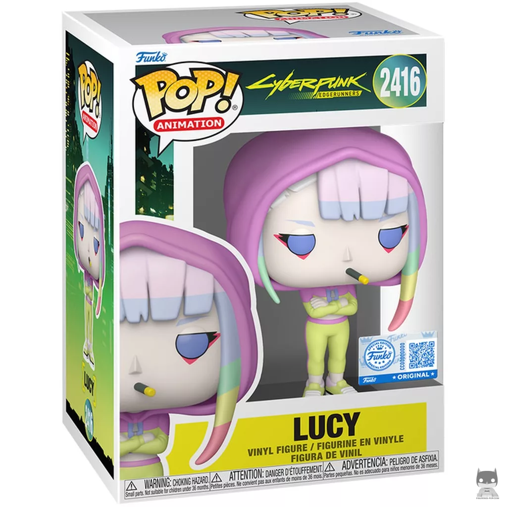 Lucy in Hoodie Funko Pop! figure in its box
