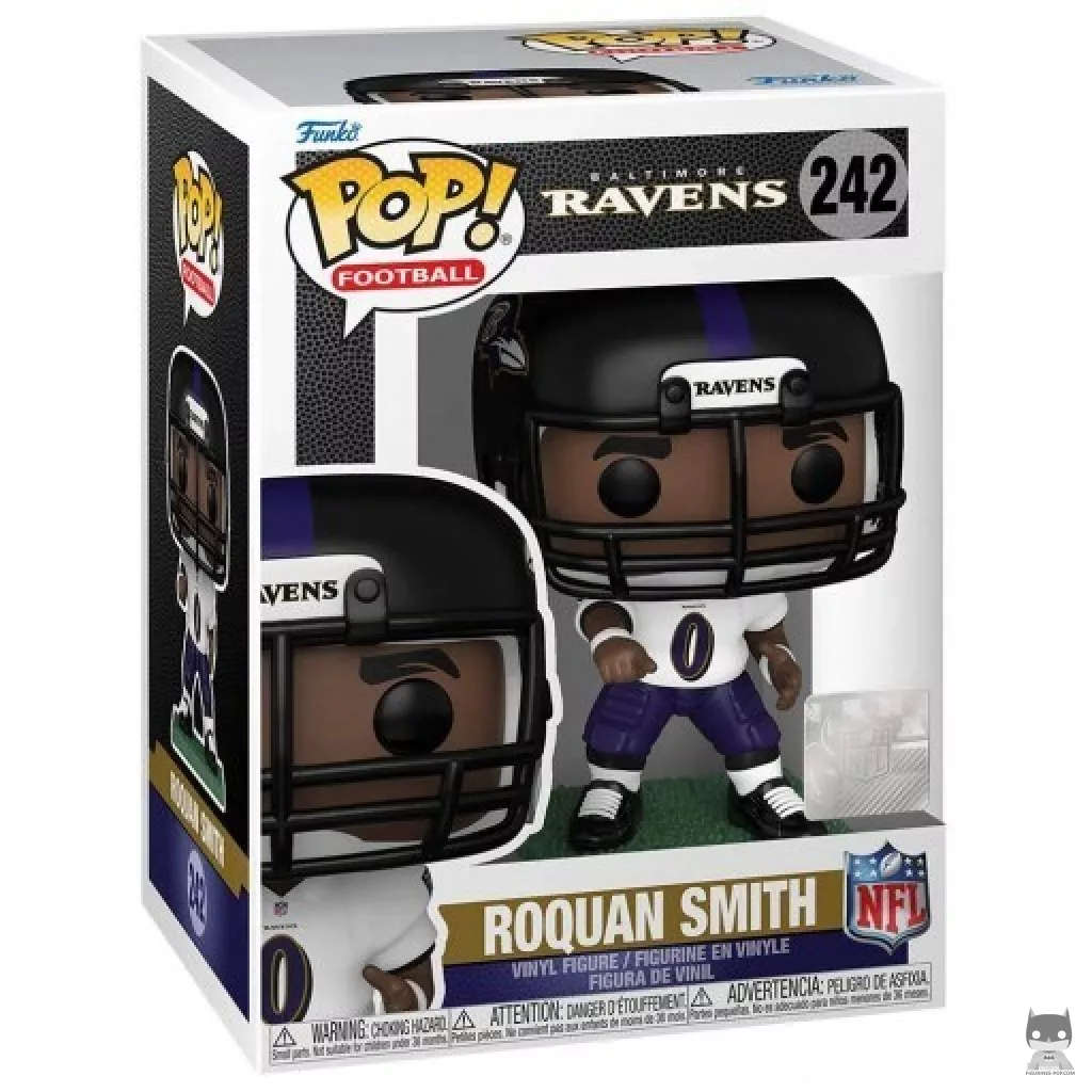 Roquan Smith Funko Pop! figure in its box