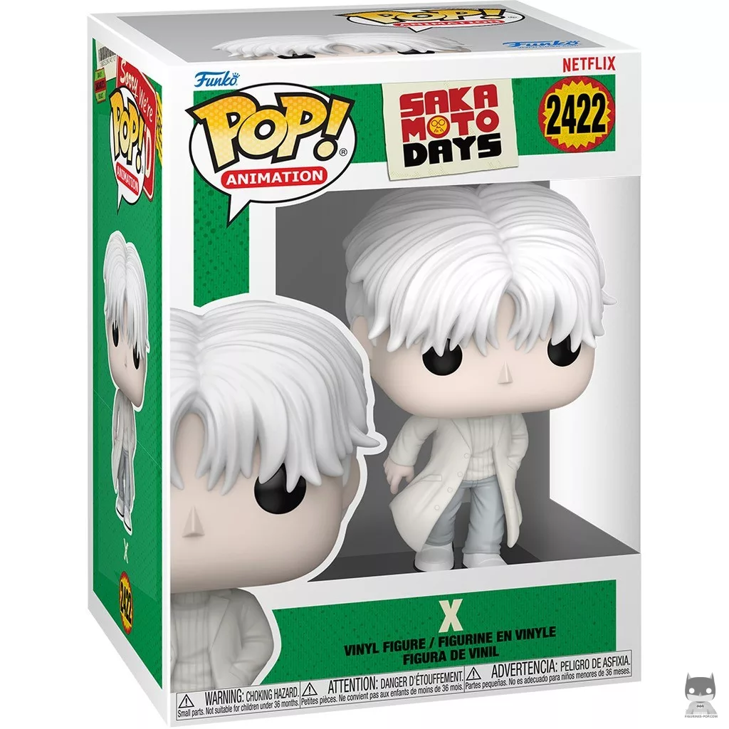 X Funko Pop! figure in its box