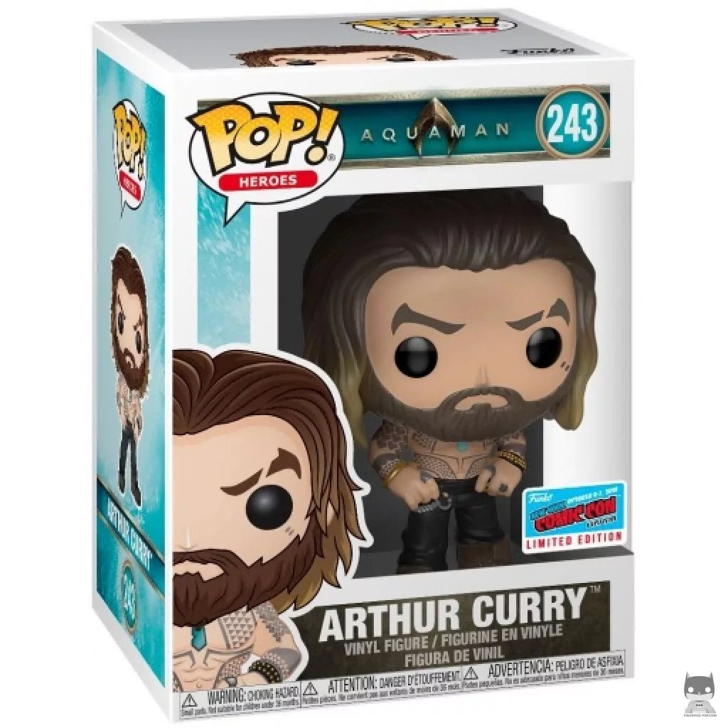 Arthur Curry Shirtless Funko Pop! figure in its box