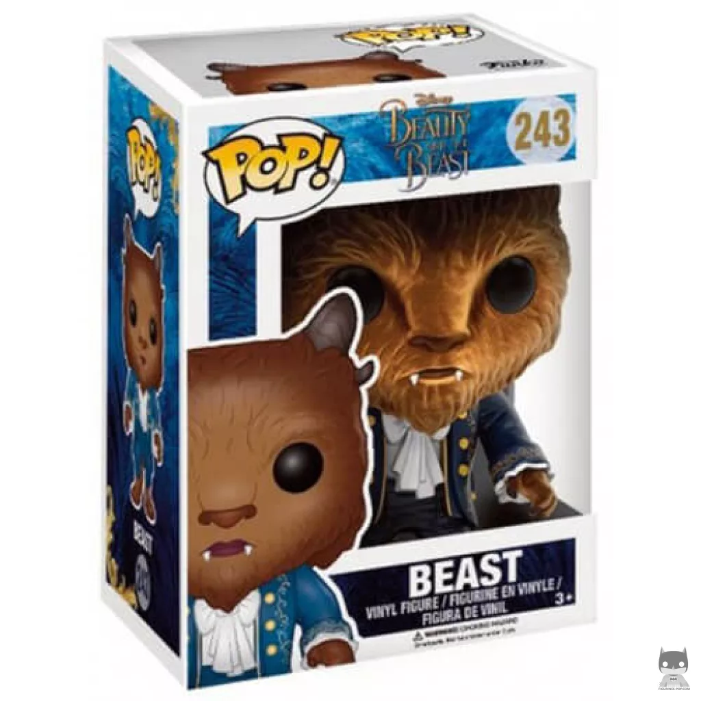 The Beast (Flocked) Funko Pop! figure in its box