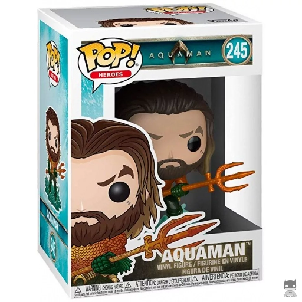 Aquaman Funko Pop! figure in its box