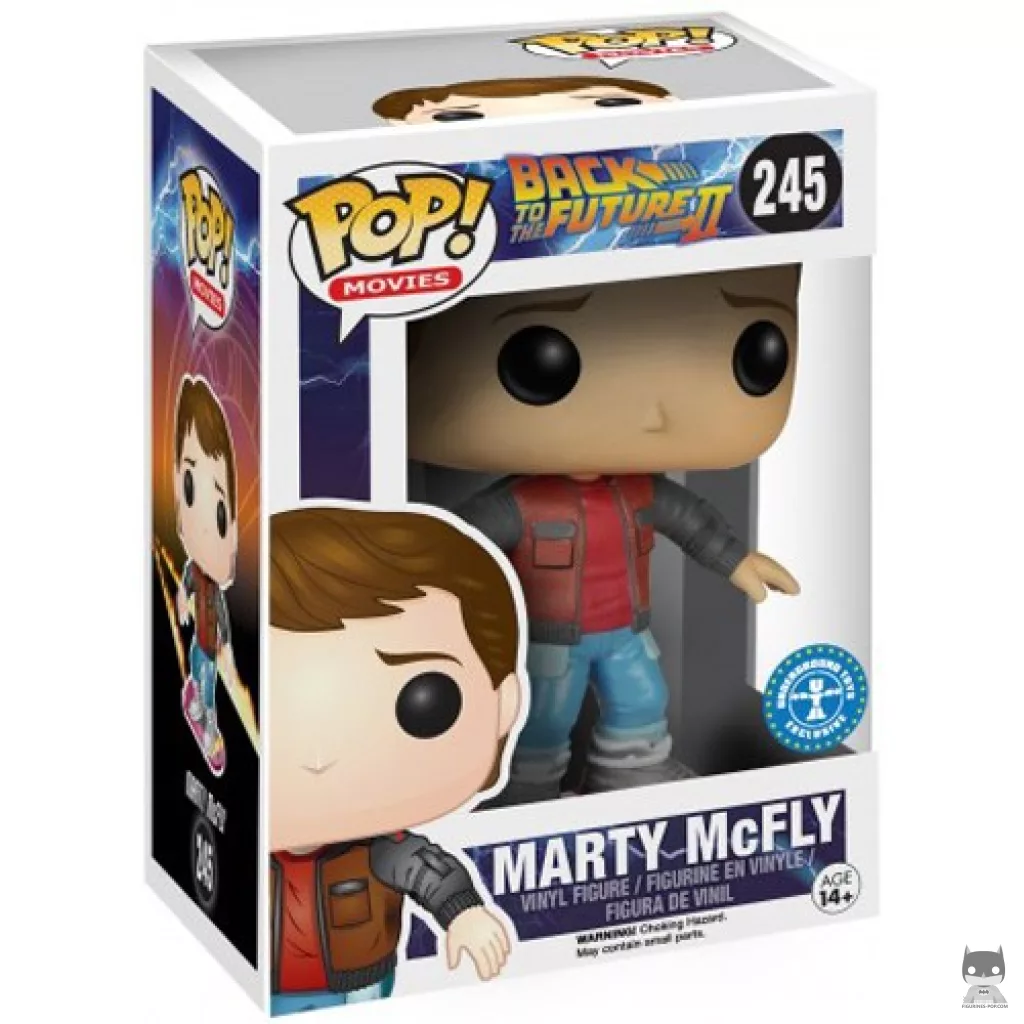 Marty McFly Funko Pop! figure in its box
