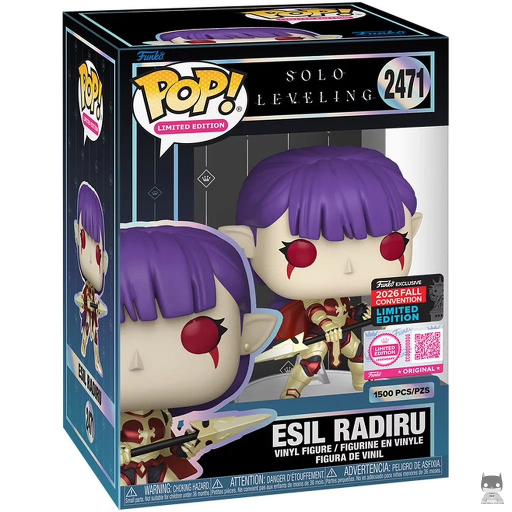 Esil Radiru (Unmasked) Funko Pop! figure in its box