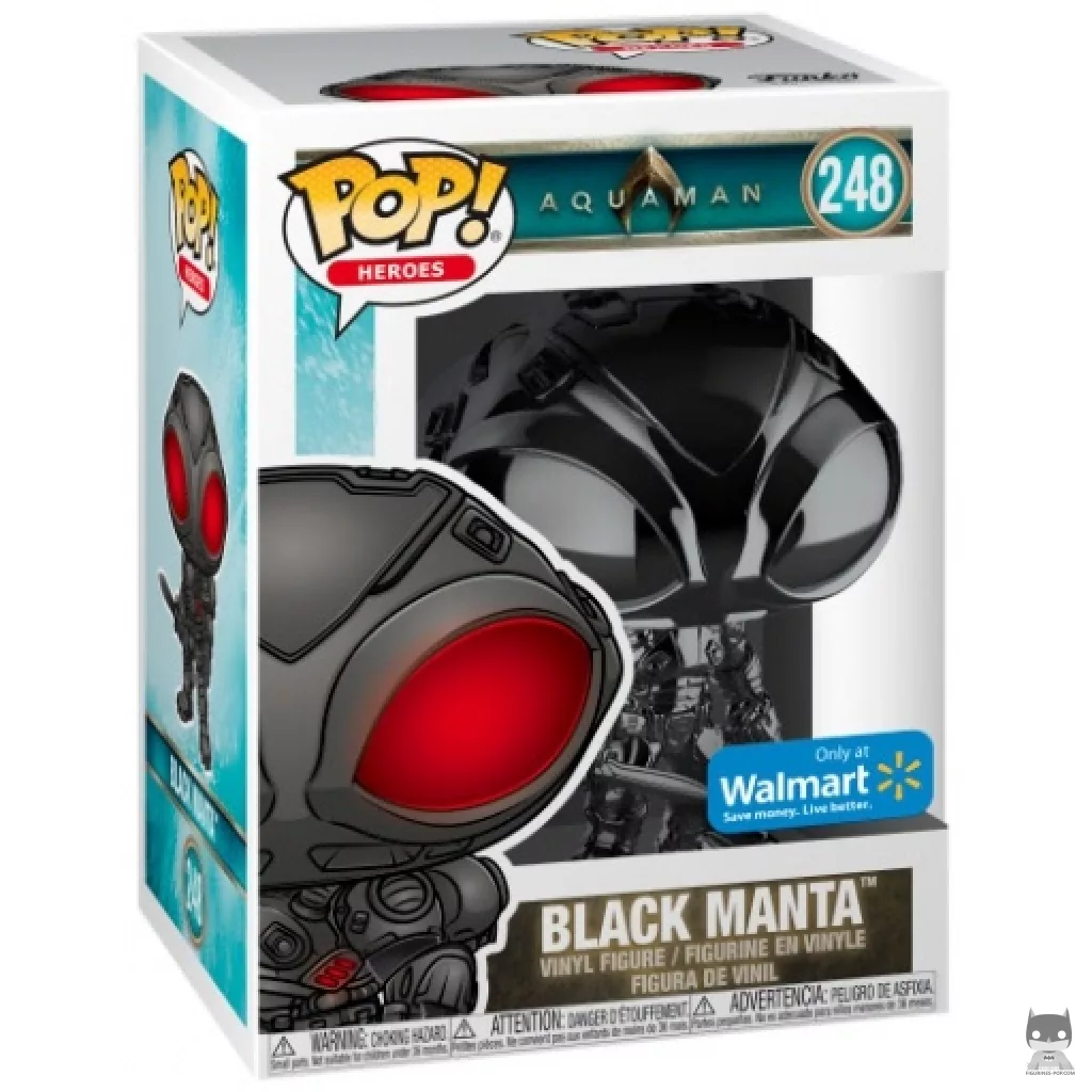 Black Manta (Chrome) Funko Pop! figure in its box