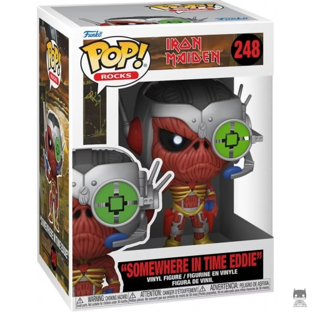 Eddie Somewhere in Time Funko Pop! figure in its box