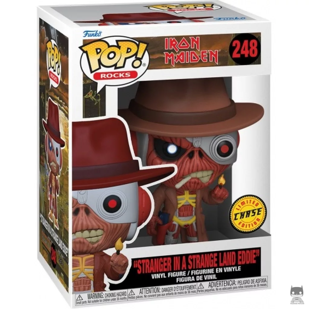 Eddie Stranger in a Strange Land (Chase) Funko Pop! figure in its box