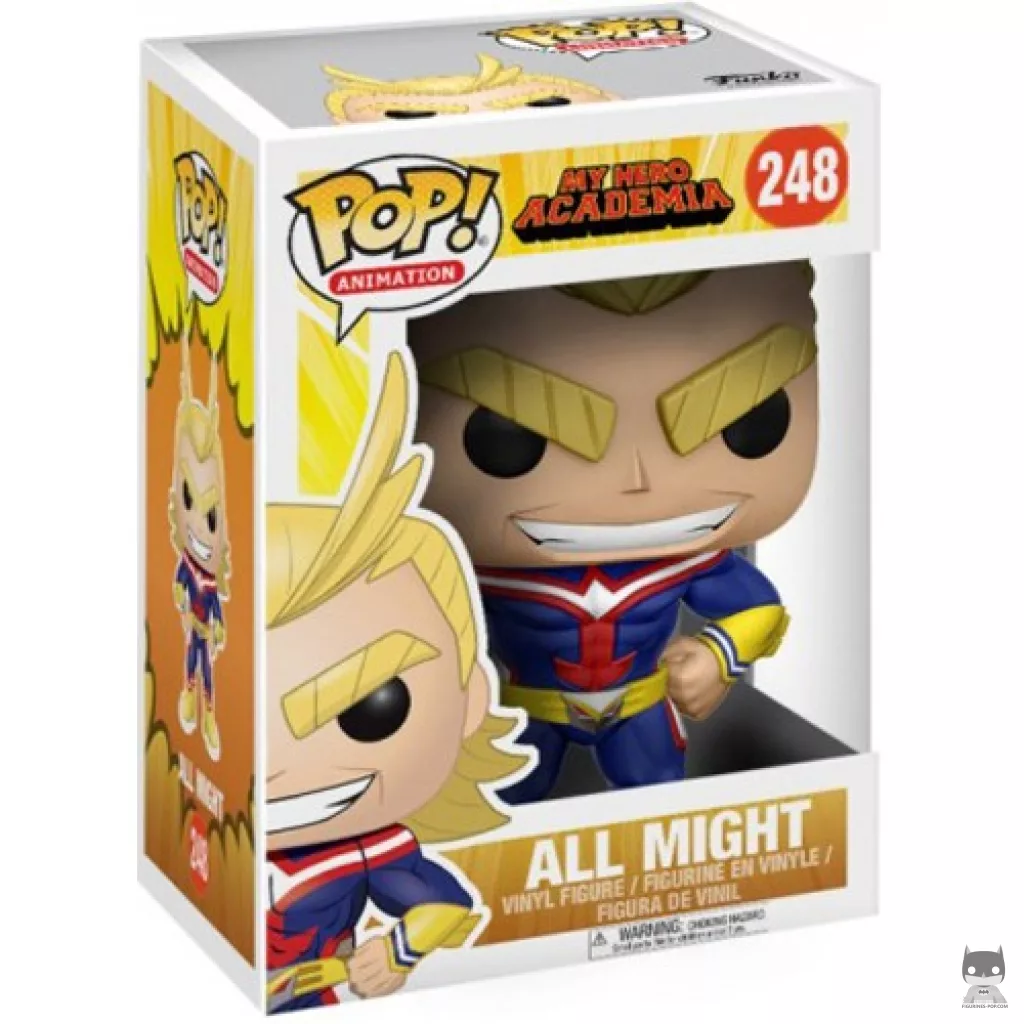 All Might Funko Pop! figure in its box