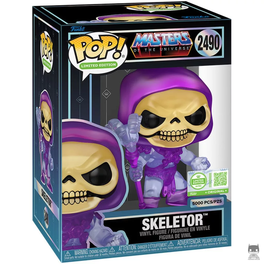 Skeletor (Translucent) Funko Pop! figure in its box