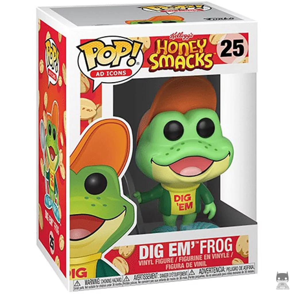 Dig Em' Frog Funko Pop! figure in its box