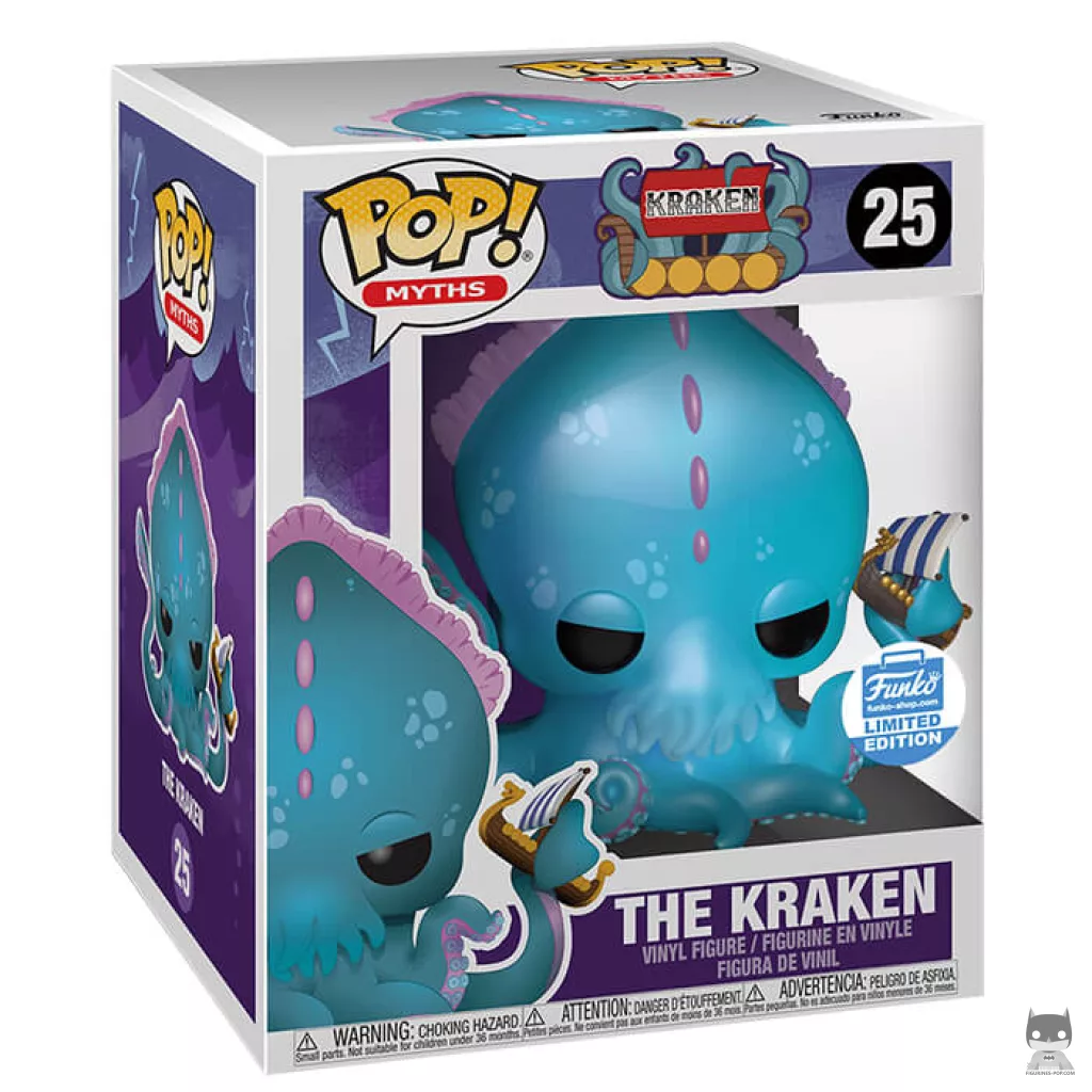 The Kraken (Supersized) Funko Pop! figure in its box