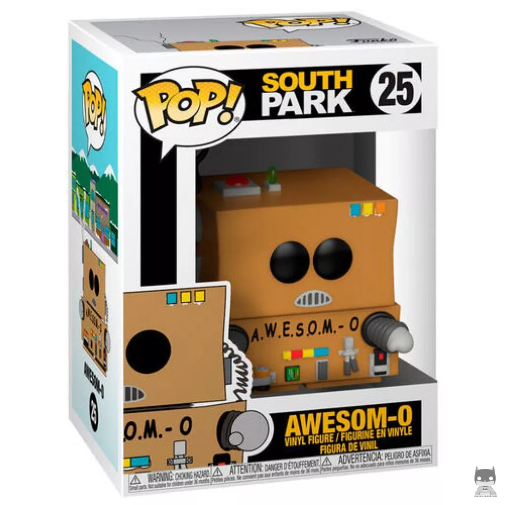 Awesom-O Funko Pop! figure in its box