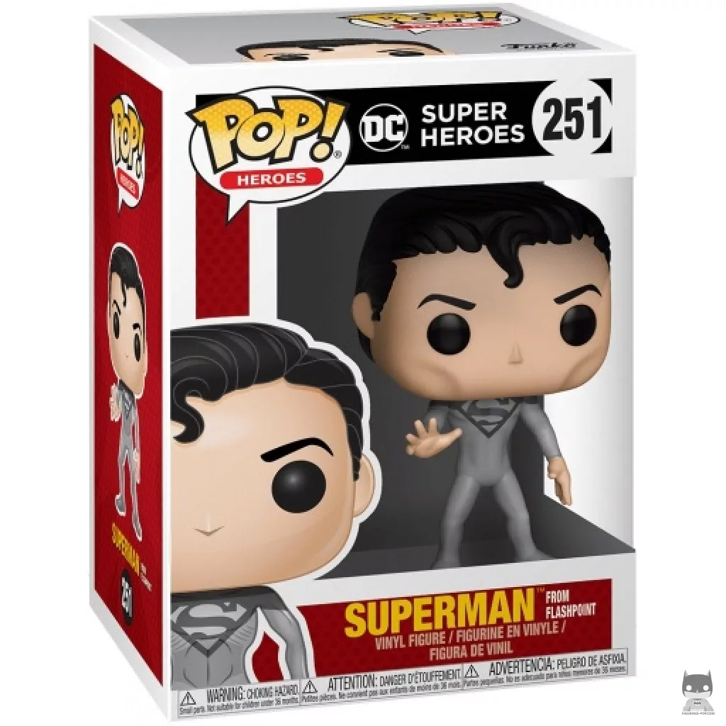 Superman from Flashpoint Funko Pop! figure in its box