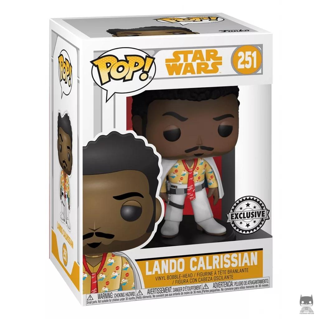 Lando Calrissian Funko Pop! figure in its box