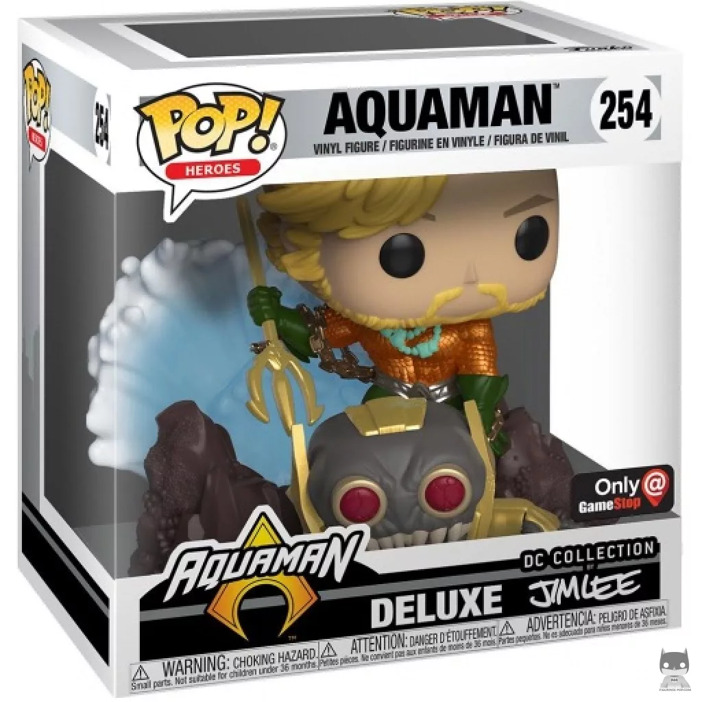 Aquaman Funko Pop! figure in its box