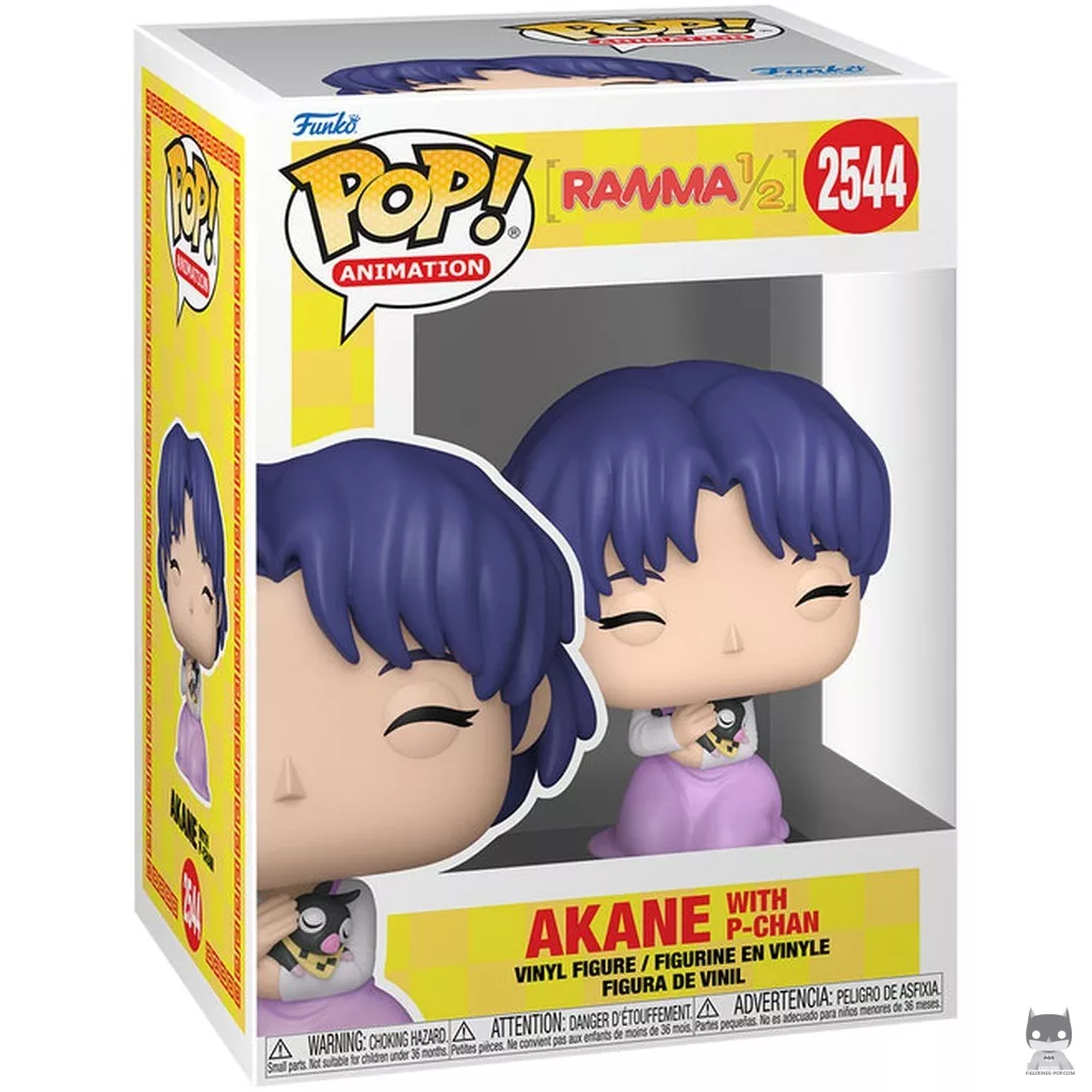 Akane with P-Chan Funko Pop! figure in its box
