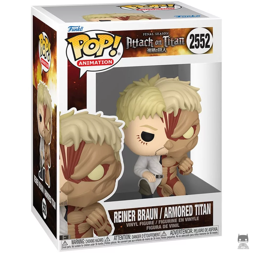 Reiner Braun / Armored Titan (Split) Funko Pop! figure in its box