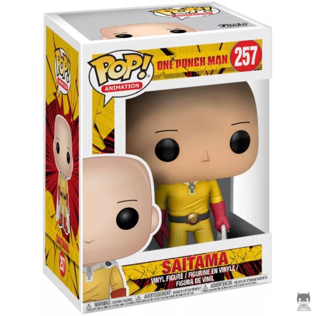 Saitama Funko Pop! figure in its box