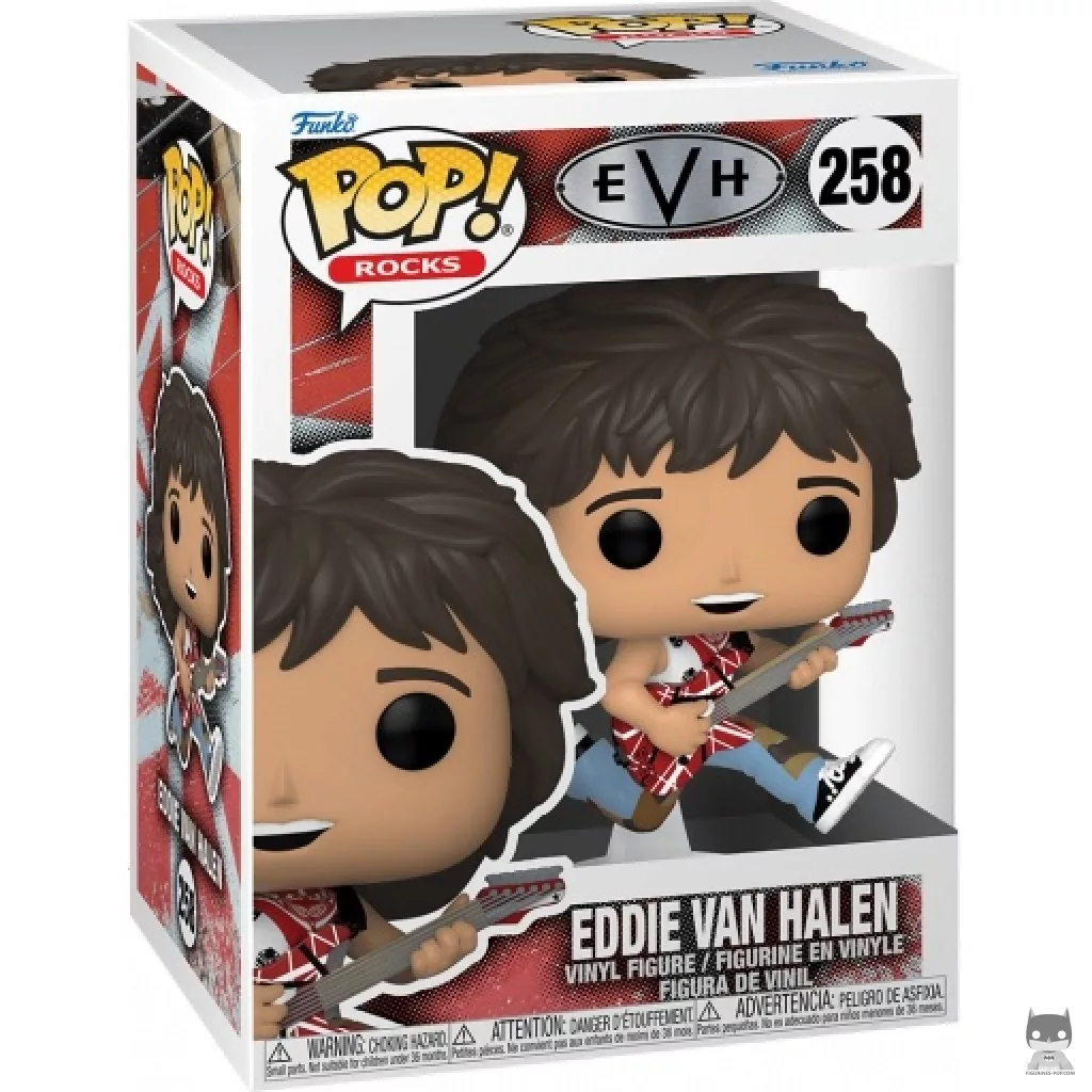 Eddie Van Halen Funko Pop! figure in its box