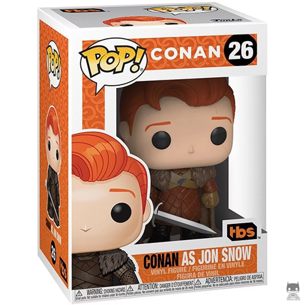 Conan as Jon Snow Funko Pop! figure in its box