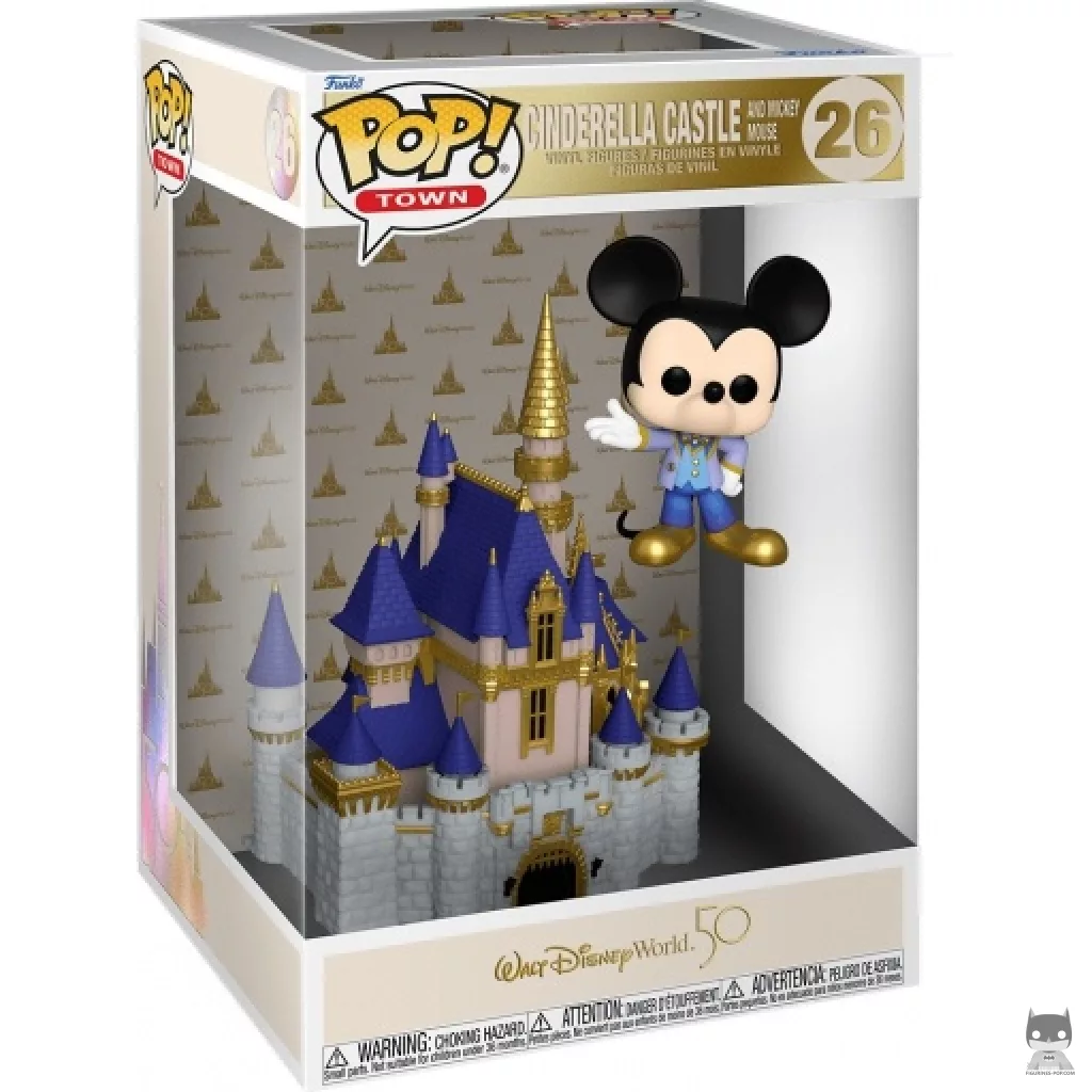 Cinderella Castle & Mickey Mouse Funko Pop! figure in its box