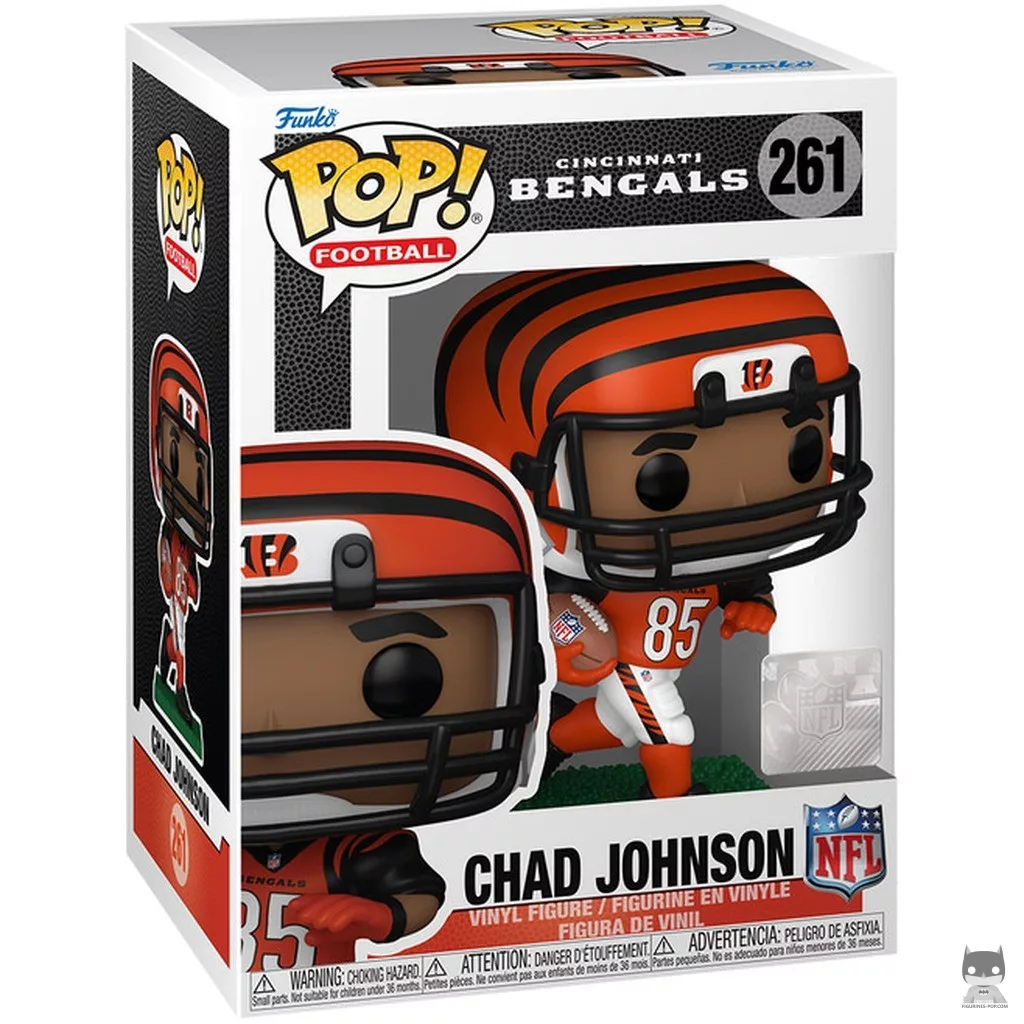 Chad Johnson Funko Pop! figure in its box