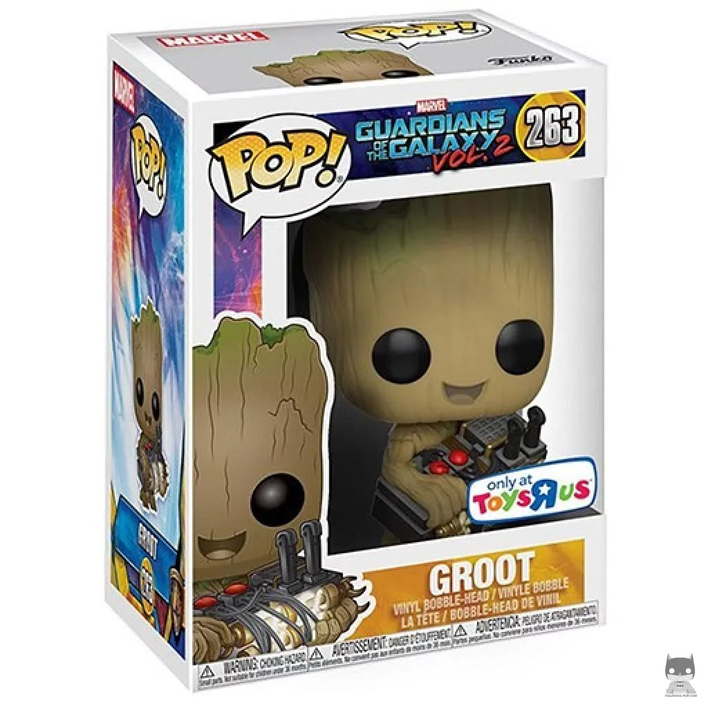 Groot (with Bomb) Funko Pop! figure in its box