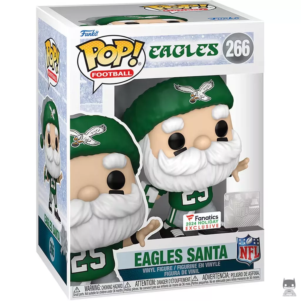 Eagles Santa Funko Pop! figure in its box