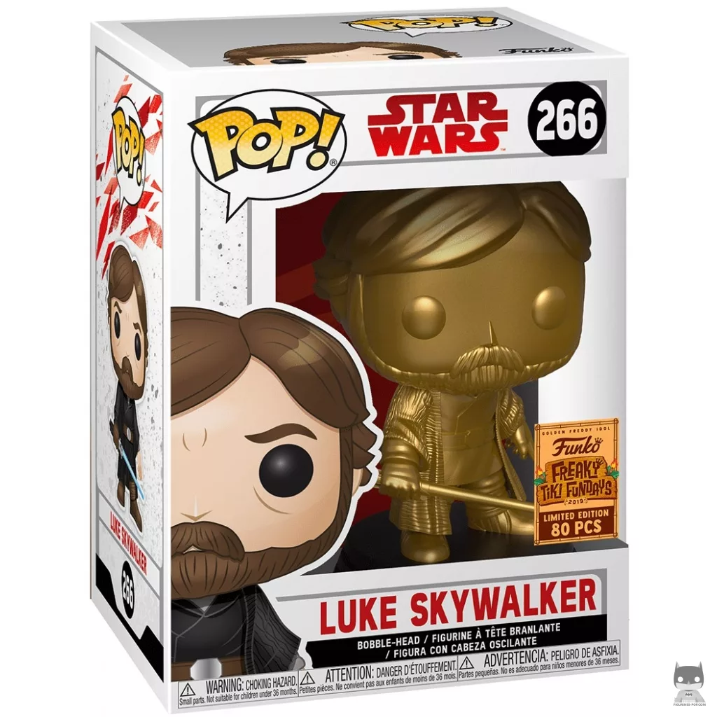 Luke Skywalker (Gold) Funko Pop! figure in its box